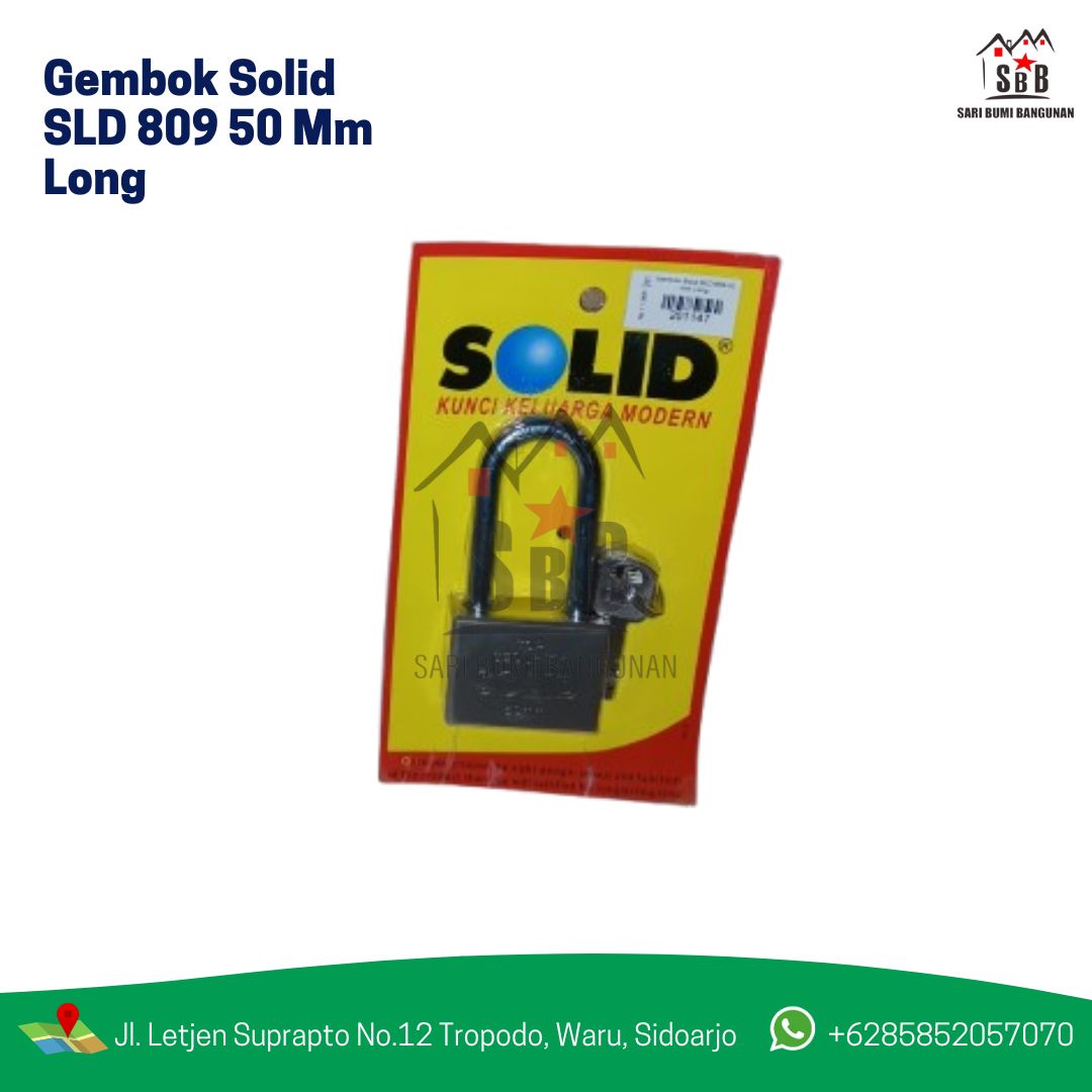Gembok Solid SLD 809 50 Mm Long